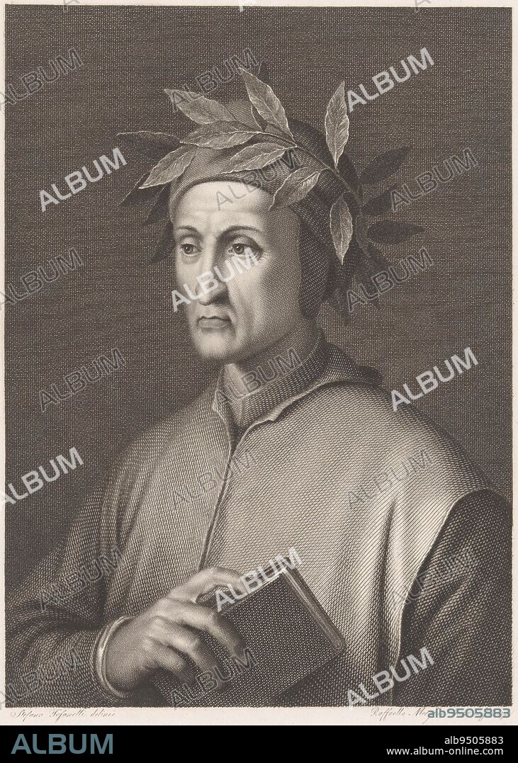 Portrait of poet Dante Alighieri print maker Raphael Morghen