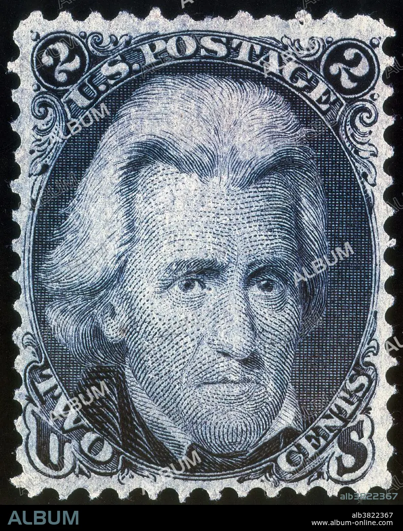 Andrew Jackson U. S. Postage Stamp 1863 Album alb3822367