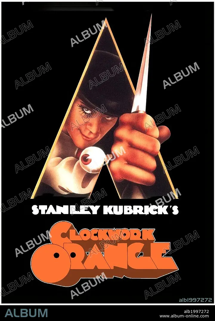 Poster of A CLOCKWORK ORANGE, 1971, directed by STANLEY KUBRICK