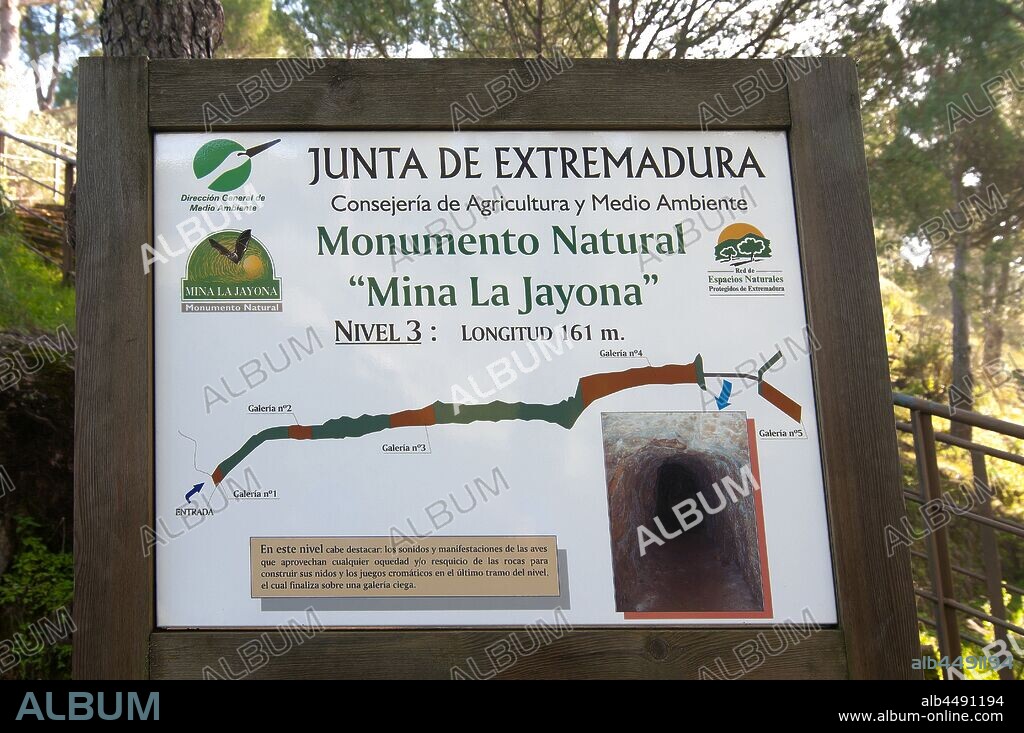 Natural monument -Mina La Jayona-, Fuente del Arco, Badajoz province, Region of Extremadura, Spain, Europe.