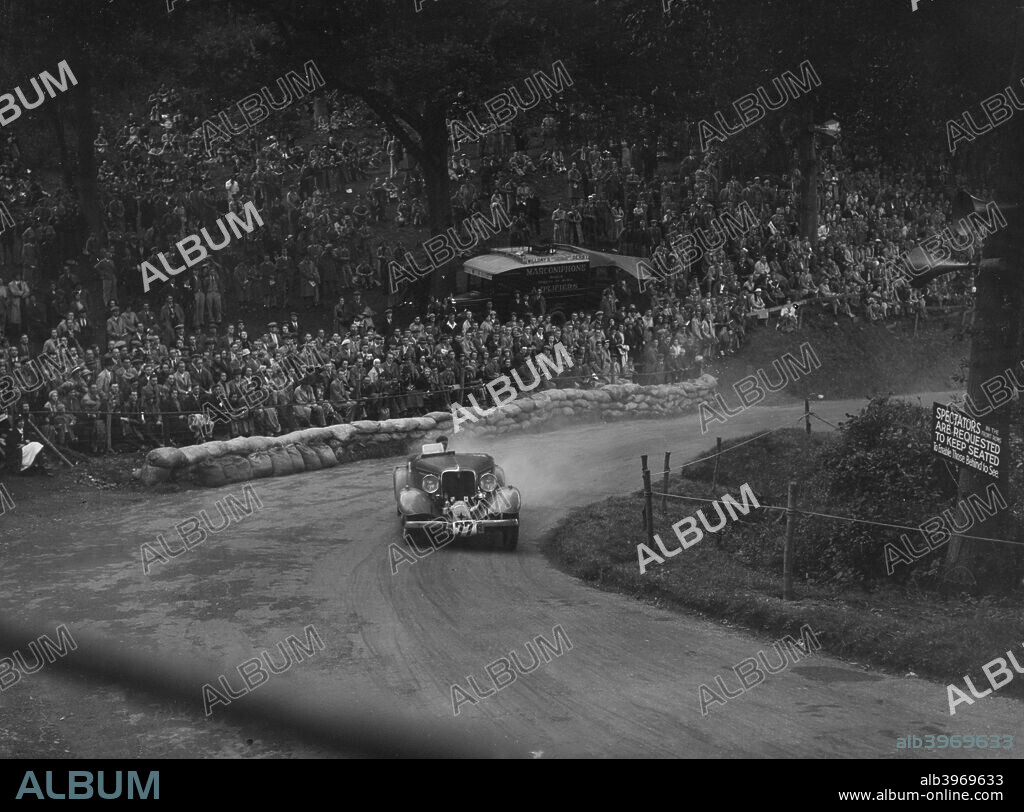 Unidentified car  Event Entry No: 77. Front-mounted supercharger. Place: Shelsley Walsh Hillclimb. Date: 28.9.35.