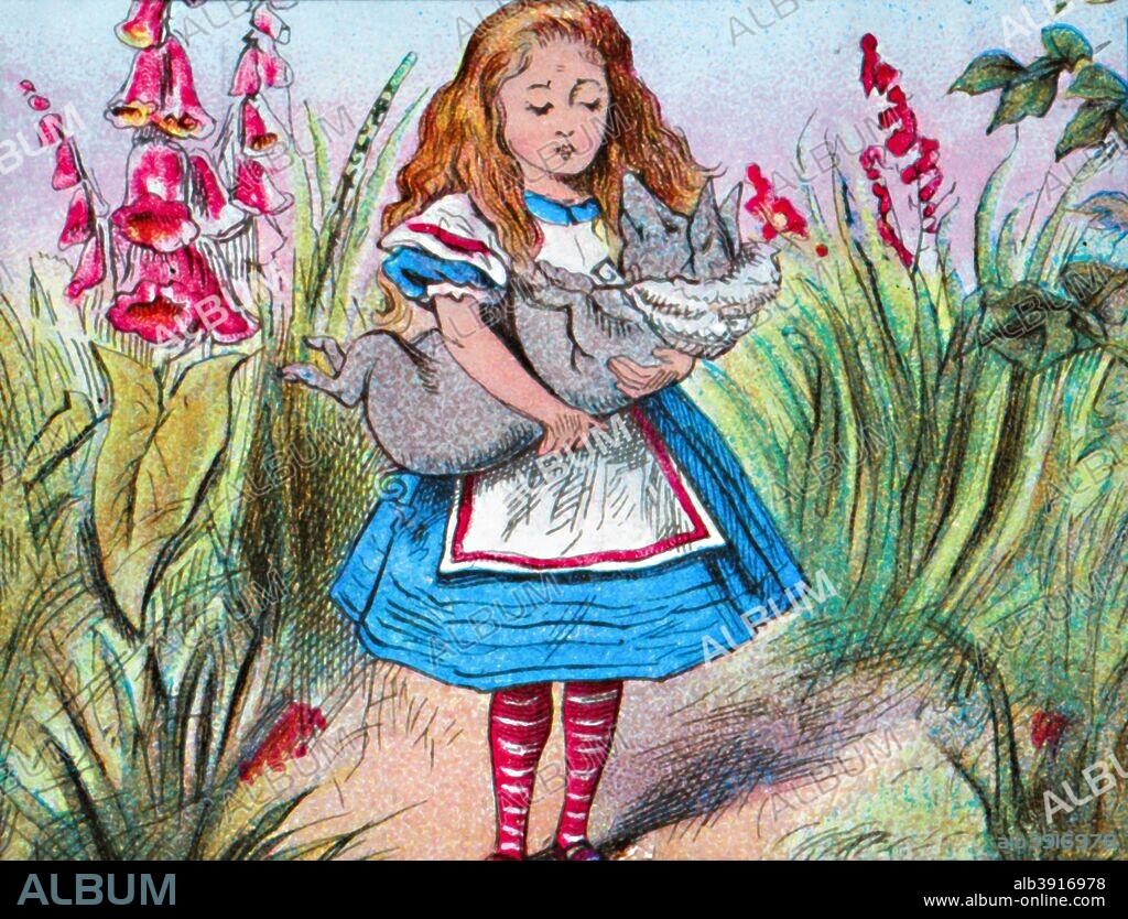 Buyenlarge 'Alice in Wonderland: Alice and The Pig-Baby' by John Tenniel Painting Print