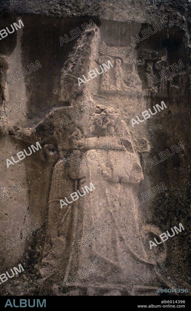 TURKEY Corum Hattusas Ancient Hittite capital. Detail of carved