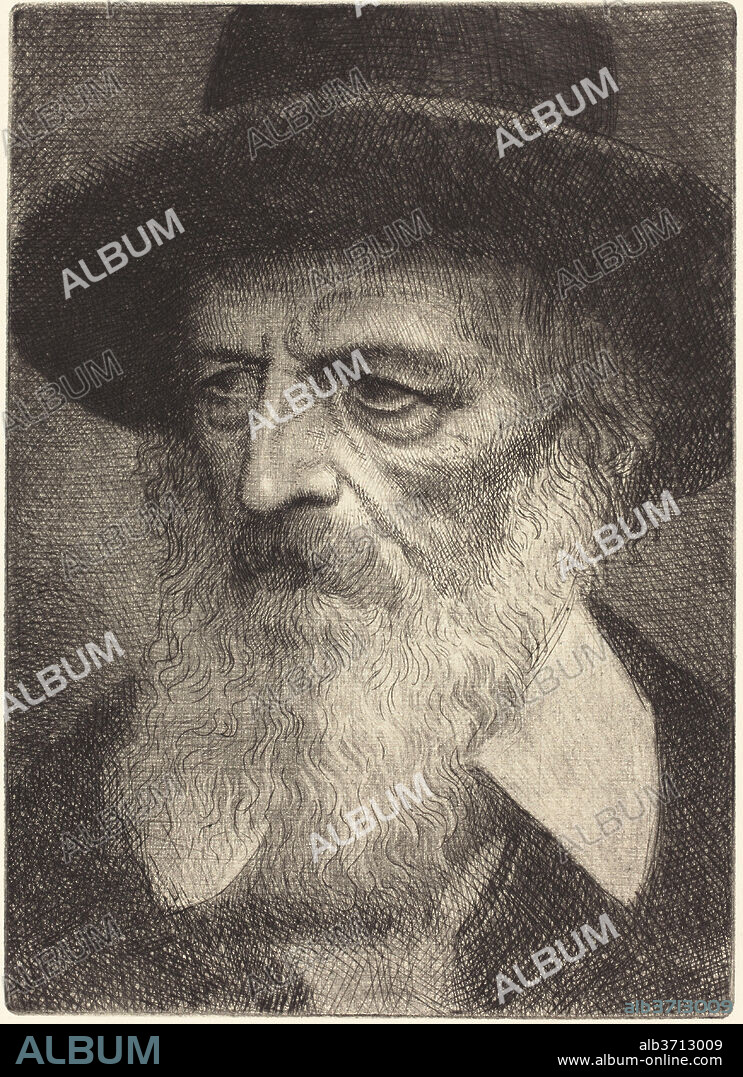 ALPHONSE LEGROS. Lord A. Tennyson, 2nd plate. Medium: etching and aquatint.