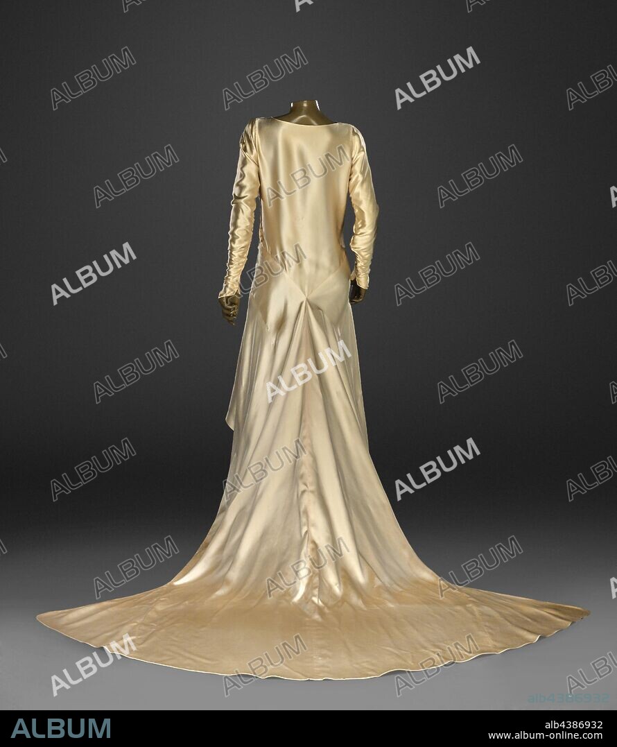 1930s Silk Satin Dress