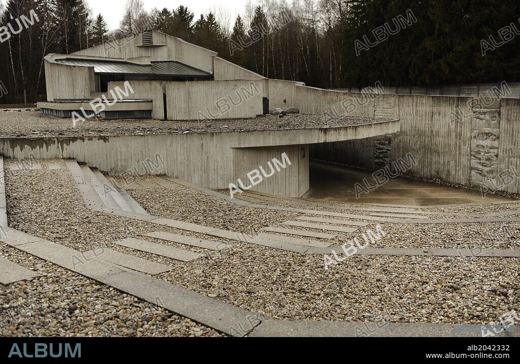 Dachau Concentration Camp. Nazi camp of prisoners opened in 1933. Protestant Church of Reconciliation, 1967. Germany.