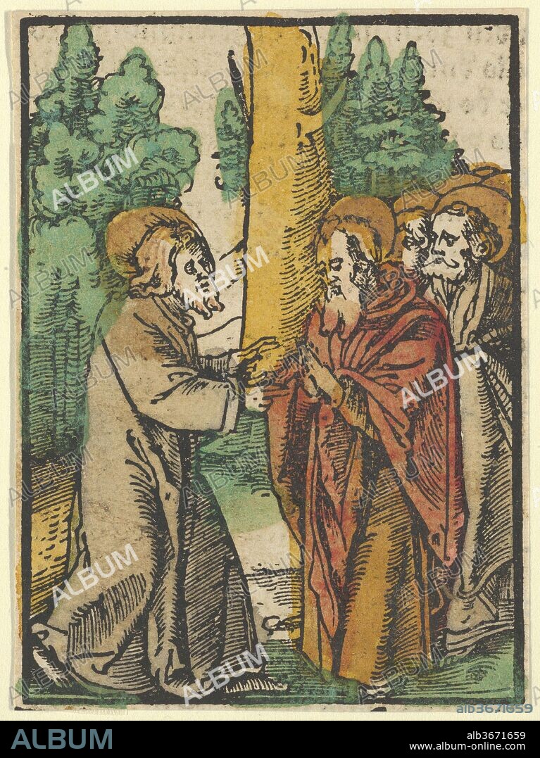 Christ Teaching the Disciples, 1, from Das Plenarium. Artist: Hans Schäufelein (German, Nuremberg ca. 1480-ca. 1540 Nördlingen). Dimensions: Sheet: 3 11/16 × 2 11/16 in. (9.4 × 6.8 cm). Publisher: Adam Petri (German, active Basel, 1507-27). Date: 1517.