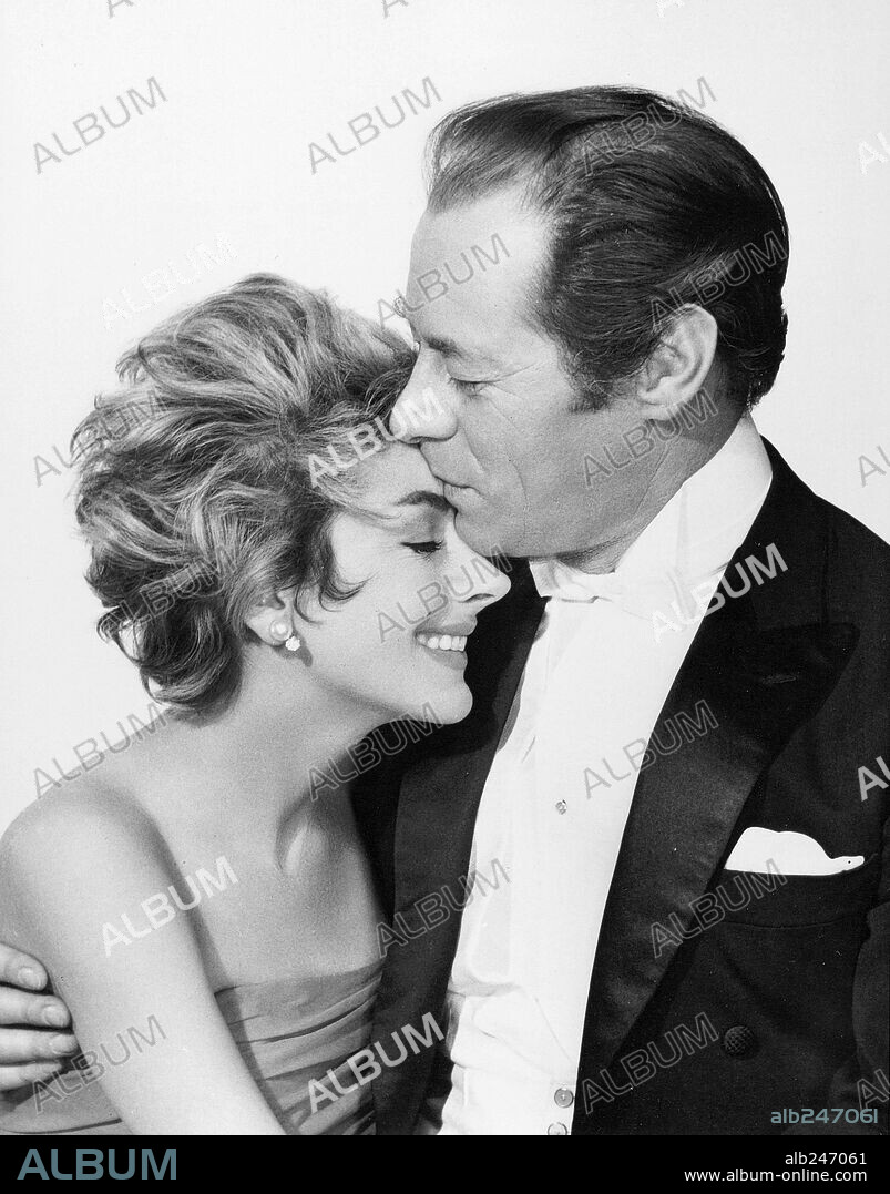 KAY KENDALL and REX HARRISON in THE RELUCTANT DEBUTANTE, 1958, directed by VINCENTE MINNELLI. Copyright M.G.M.