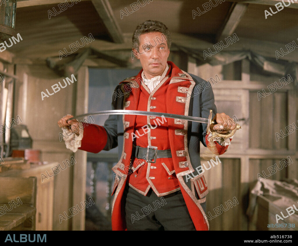 PETER FINCH in KIDNAPPED, 1959, directed by ROBERT STEVENSON. Copyright WALT DISNEY PRODUCTIONS.