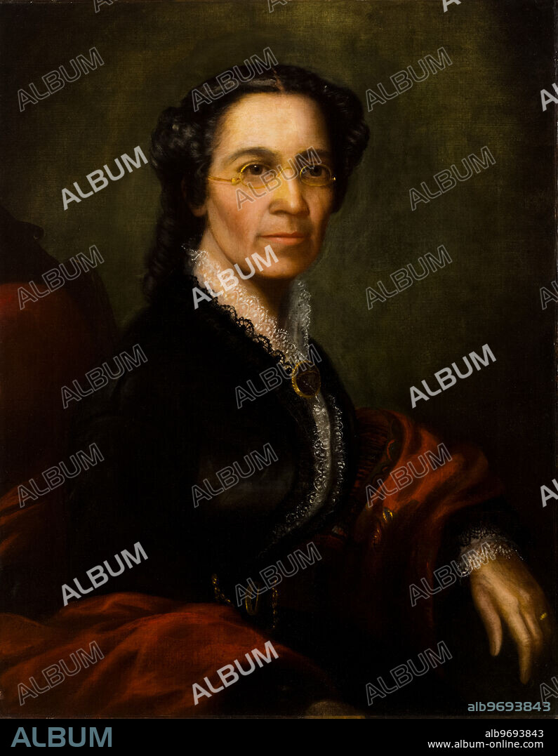 Portrait of Mary Richardson Jones, circa 1865. Jones, an abolitionist and a prominent Chicagoan, was the wife of John Jones.