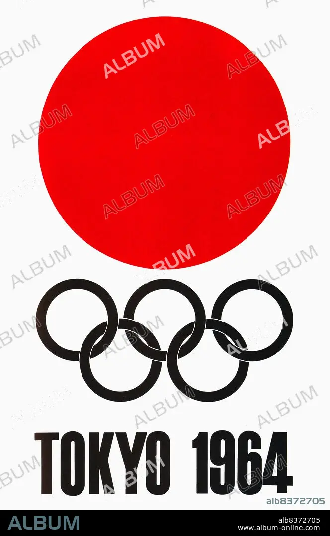 Japan: Poster for the 1964 Summer Olympic Games in Tokyo 