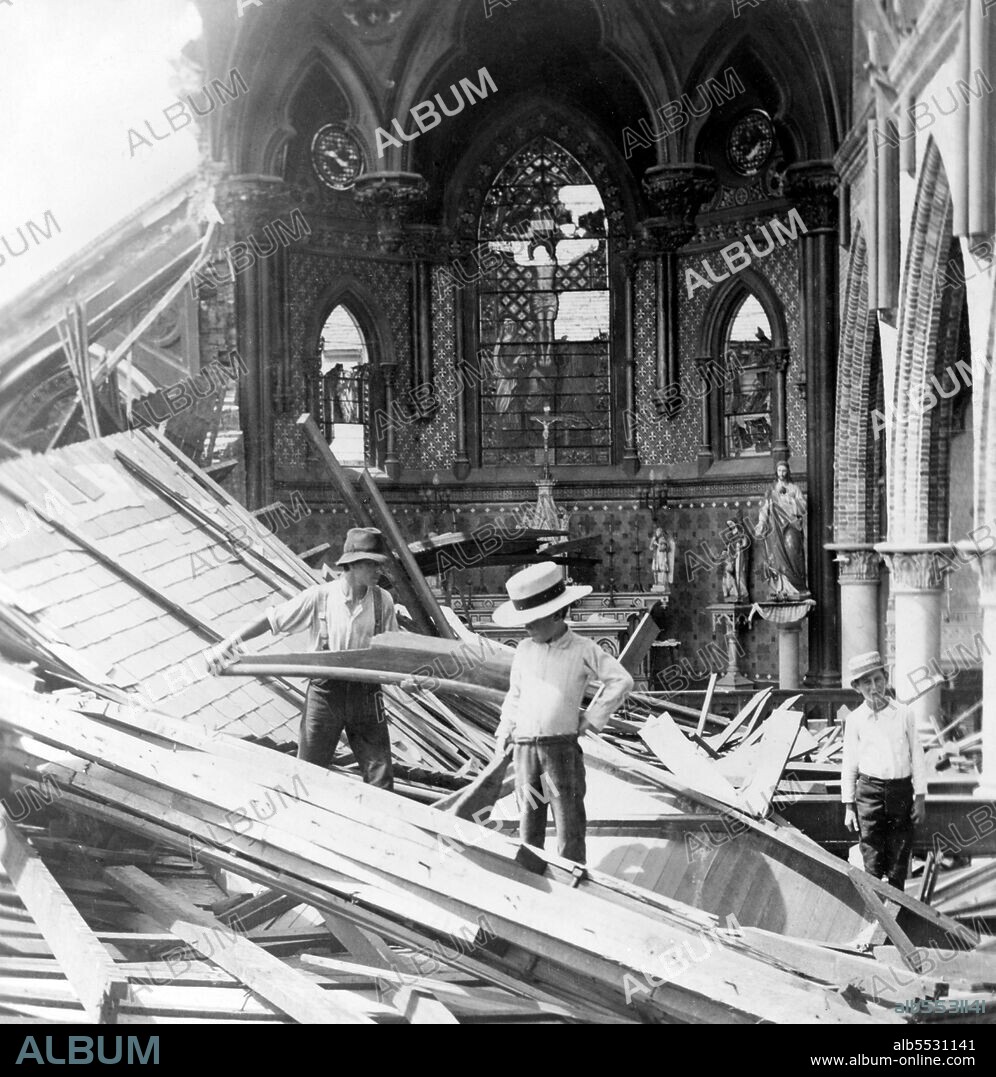 The Hurricane of 1900 made landfall on September 8, 1900, in the city of Galveston, Texas, in the United States. It had estimated winds of 145 miles per hour (233 km/h) at landfall, making it a Category 4 storm on the Saffir–Simpson Hurricane Scale. It was the deadliest hurricane in US history. The hurricane caused great loss of life with the estimated death toll between 6,000 and 12,000 individuals; the number most cited in official reports is 8,000, giving the storm the third-highest number of deaths or injuries of any Atlantic hurricane, after the Great Hurricane of 1780 and 1998's Hurricane Mitch. The Galveston Hurricane of 1900 is the deadliest natural disaster ever to strike the United States. The hurricane occurred before the practice of assigning official code names to tropical storms was instituted, and thus it is commonly referred to under a variety of descriptive names. Typical names for the storm include the Galveston Hurricane of 1900, the Great Galveston Hurricane, and, especially in older documents, the Galveston Flood. It is often referred to by Galveston locals as The Great Storm or The 1900 Storm.