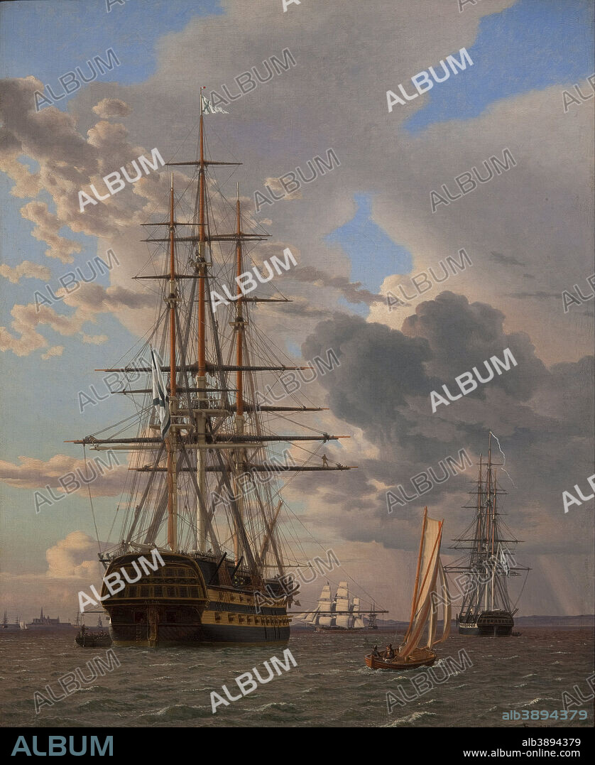 CHRISTOFFER WILHELM ECKERSBERG. The Russian Ship of the Line 