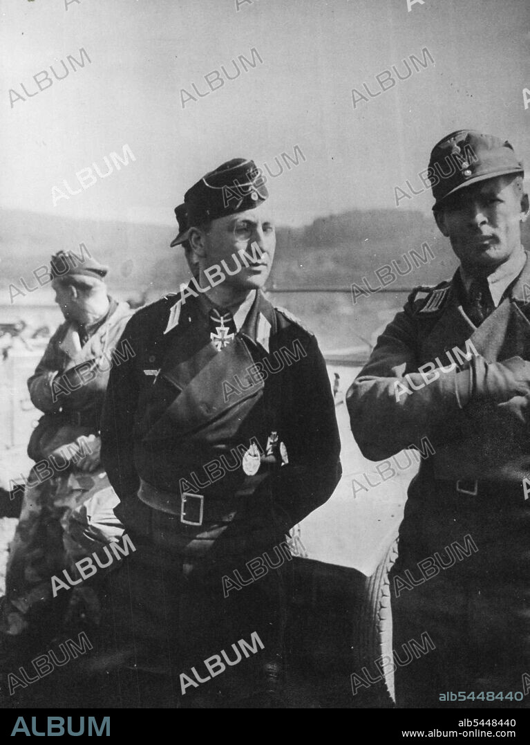 Guderian Jr. Captured - With Monocle. Monocled Lieutenant Colonel Heinz Guderian, son of the Nazi panzer expert and commander of a unit of the 116th. German Panzer Division. Captured with other senior Nazi officers on the U.S. 1st Army front at Menden. April 27, 1945. (Photo by U.S. Official Photo).