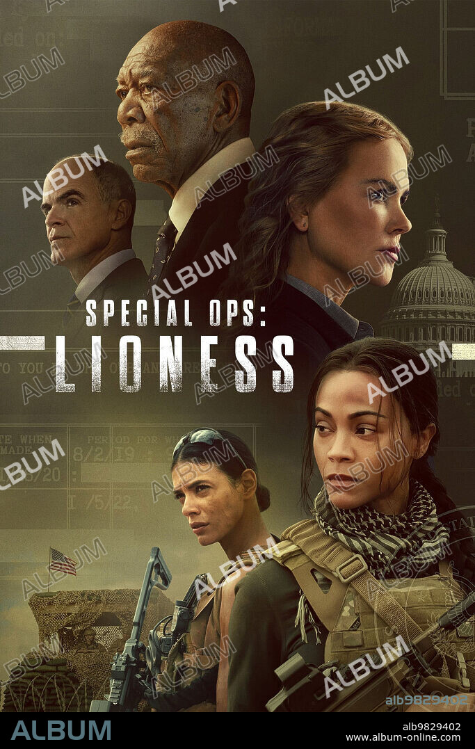 Plakat zu SPECIAL OPS: LIONESS, 2023, unter der Regie von ANTHONY BYRNE, JOHN HILLCOAT und PAUL CAMERON. Copyright PARAMOUNT TELEVISION.