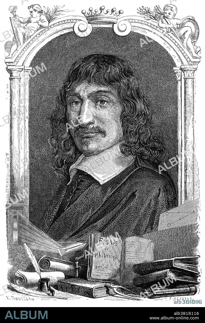 RenÃ© Descartes (March 31, 1596 - February 11, 1650) was a French mathematician, philosopher and physiologist. Living on his modest inherited wealth, Descartes traveled, studied, wrote, and served as a soldier in Holland, Bohemia and Hungary. He created analytical geometry, which translates geometrical problems into algebraic form so that algebraic methods can be applied to their solution. Conversely he applied geometry to algebra. He propounded Cartesian dualism, stating that mind and matter are two distinct substances which can interact. He believed that god is the prime mover of matter, and that everything has a cause. Descartes died in 1650, at the age of 53, soon after becoming tutor to queen Christina of Sweden. The cause of death was said to be pneumonia.