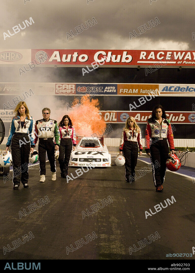 ASHLEY FORCE, BRITTANY FORCE, COURTNEY FORCE, JOHN FORCE and LAURIE FORCE  in DRIVING FORCE, 2006 (DRIVING FORCE-TV). Copyright SCHMAGUULI LLC. -  Album alb902703