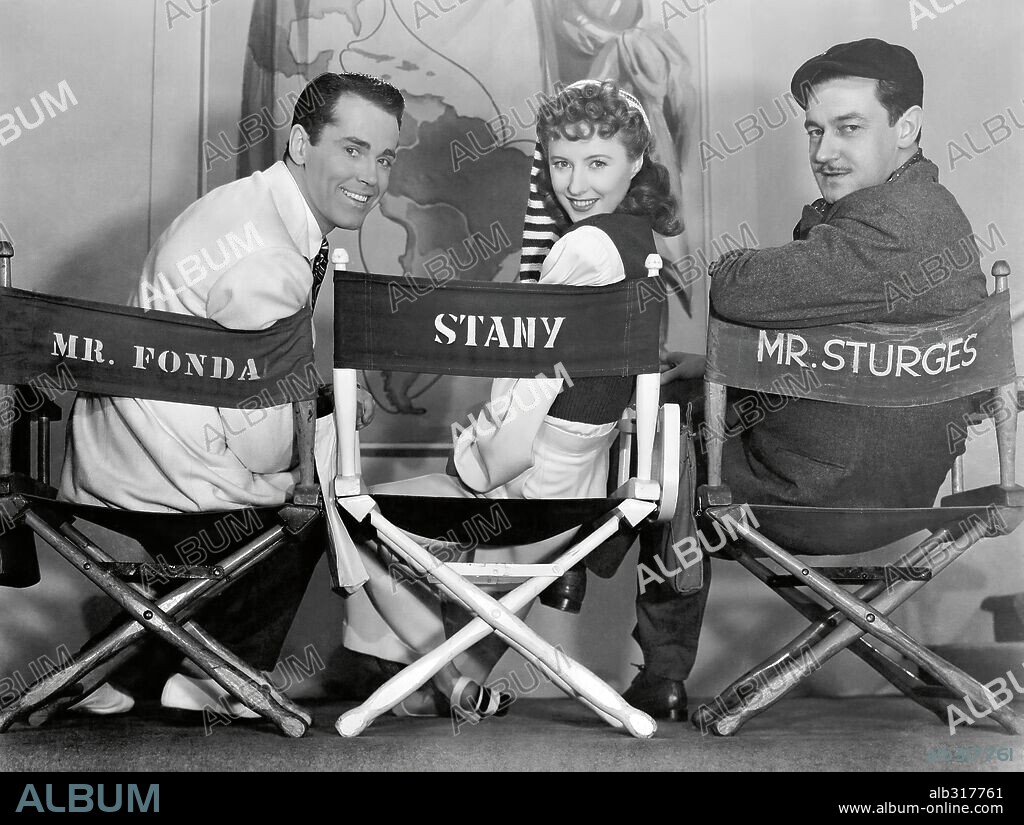 BARBARA STANWYCK, HENRY FONDA und PRESTON STURGES in THE LADY EVE, 1941, unter der Regie von PRESTON STURGES. Copyright PARAMOUNT PICTURES.