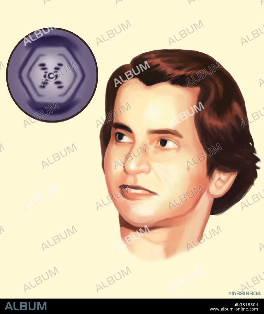 Rosalind Franklin. Illustration of Rosalind Franklin (1920-58), British X-ray crystallographer. Her work producing X-ray images of DNA (Deoxyribonucleic acid) was crucial in the discovery of the structure of DNA by James Watson and Francis Crick. Franklin graduated from Cambridge in 1942, and conducted research in the UK and Paris until 1950. She returned to King's College, London, to work on the structure of DNA using X-ray crystallography. Her X-ray images of DNA crystals were of the highest quality, and recognized a number of elements of the structure of DNA. These images were crucial to Watson and Crick finalizing the structure of DNA. Watson, Crick and Maurice Wilkins (Franklin's colleague at King's College) won the Nobel Prize in 1962 for the discovery of DNA's structure. Unfortunately, Franklin had died of cancer by then, and was thus ineligible for the award.