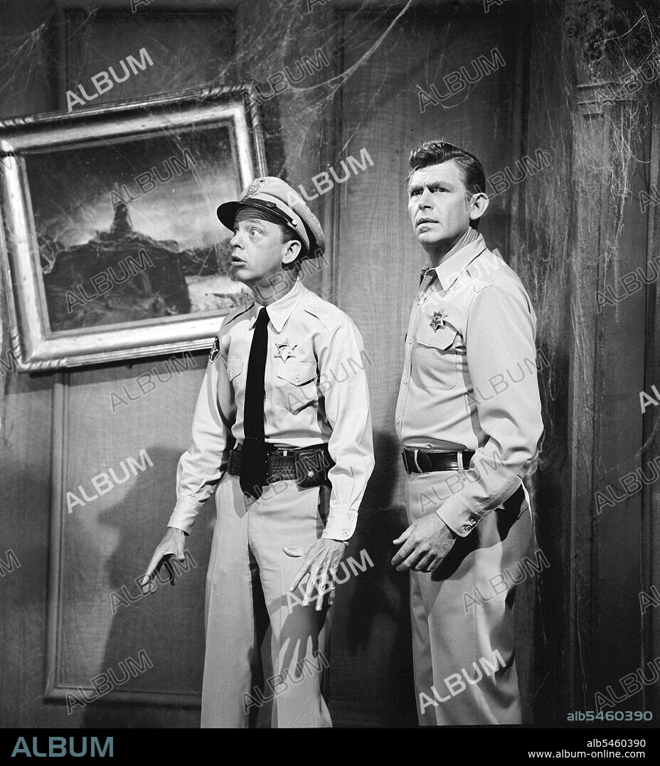ANDY GRIFFITH and DON KNOTTS in THE ANDY GRIFFITH SHOW, 1960, directed by ALAN RAFKIN, DON WEIS, LEE PHILIPS and RICHARD CRENNA. Copyright CBS TELEVISION.