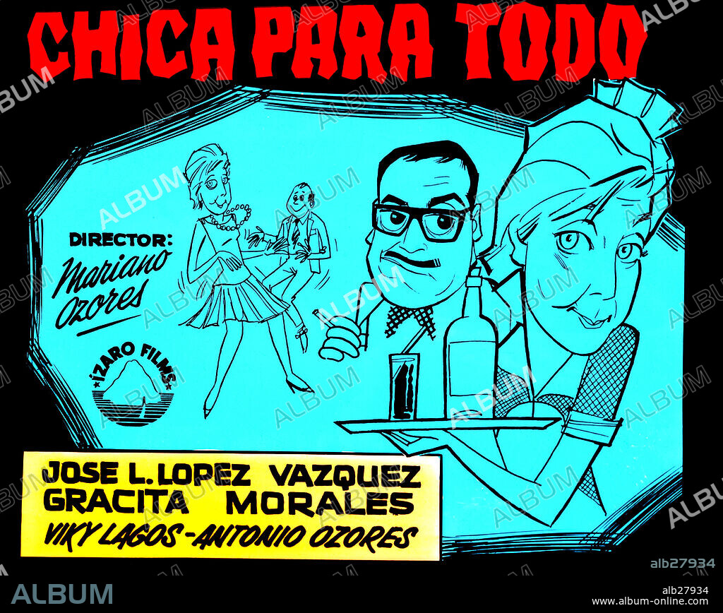 Affiche de CHICA PARA TODO, 1963, réalisé par MARIANO OZORES. Copyright PRODISA.