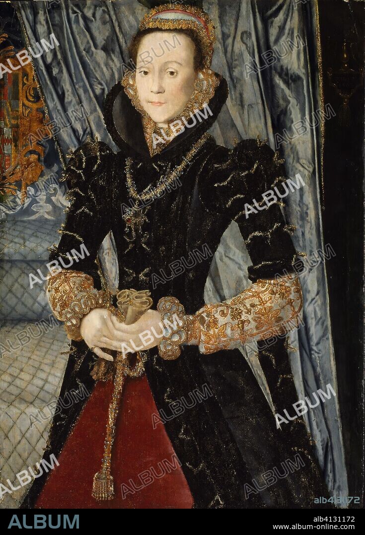 Portrait of a Lady of the Wentworth Family (Probably Jane Cheyne). Hans Eworth; Netherlandish, active England 1545-73/74. Date: 1563. Dimensions: 43 9/16 × 31 5/16 in. (110.6 × 79.5 cm). Oil on panel. Origin: Flanders.