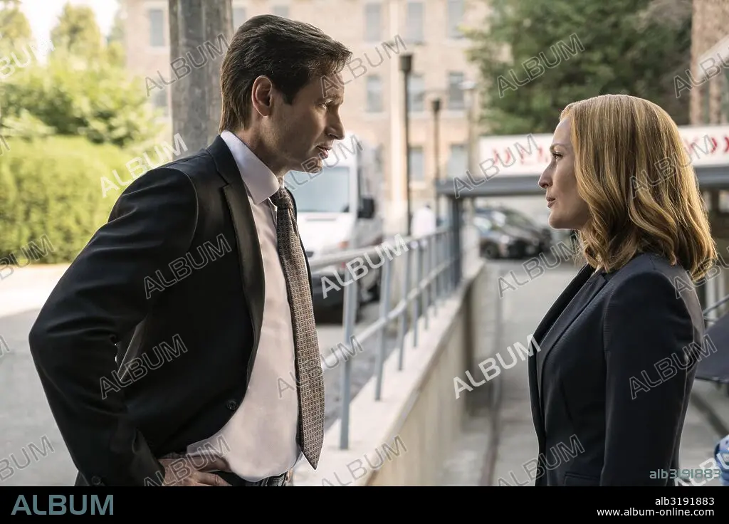 DAVID DUCHOVNY und GILLIAN ANDERSON in THE X-FILES, 2016, unter der ...