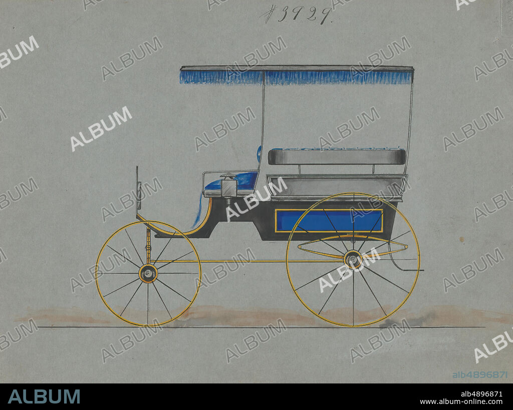 Brewster & Co., Design for Omnibus or Wagonette, no. 3929