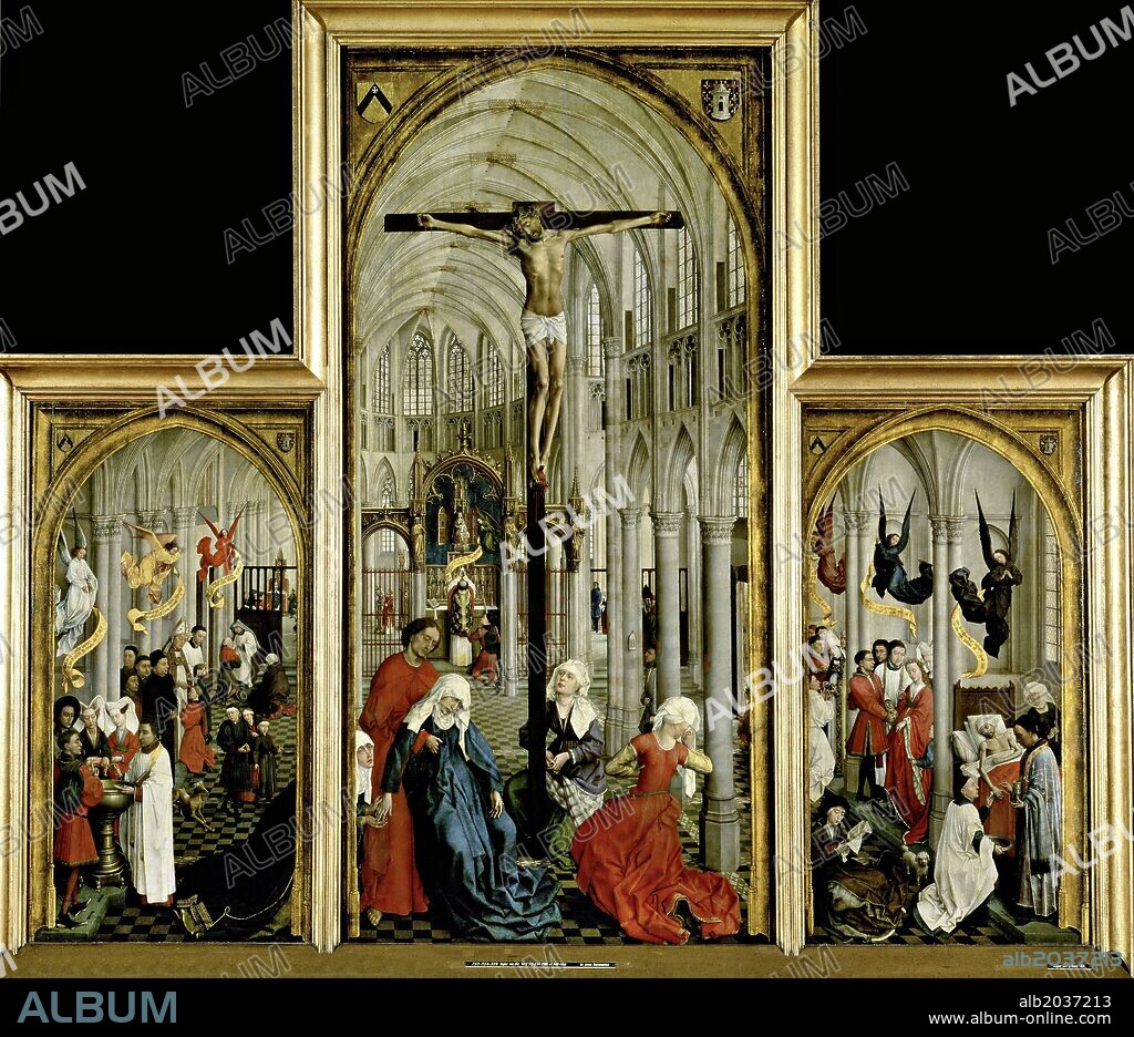 Rogier van der Weyden / 'Seven Sacraments Altarpiece', 1445-1450, Oil on panel, 200 x 223 cm.