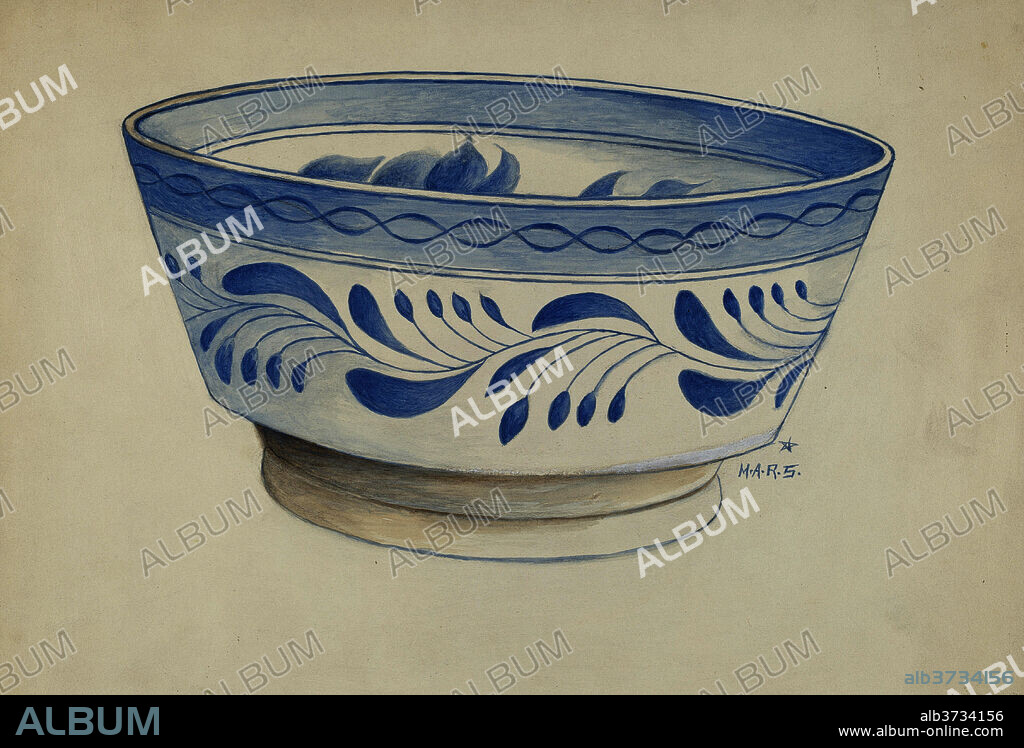 Blue and White Medium Fruit Bowl