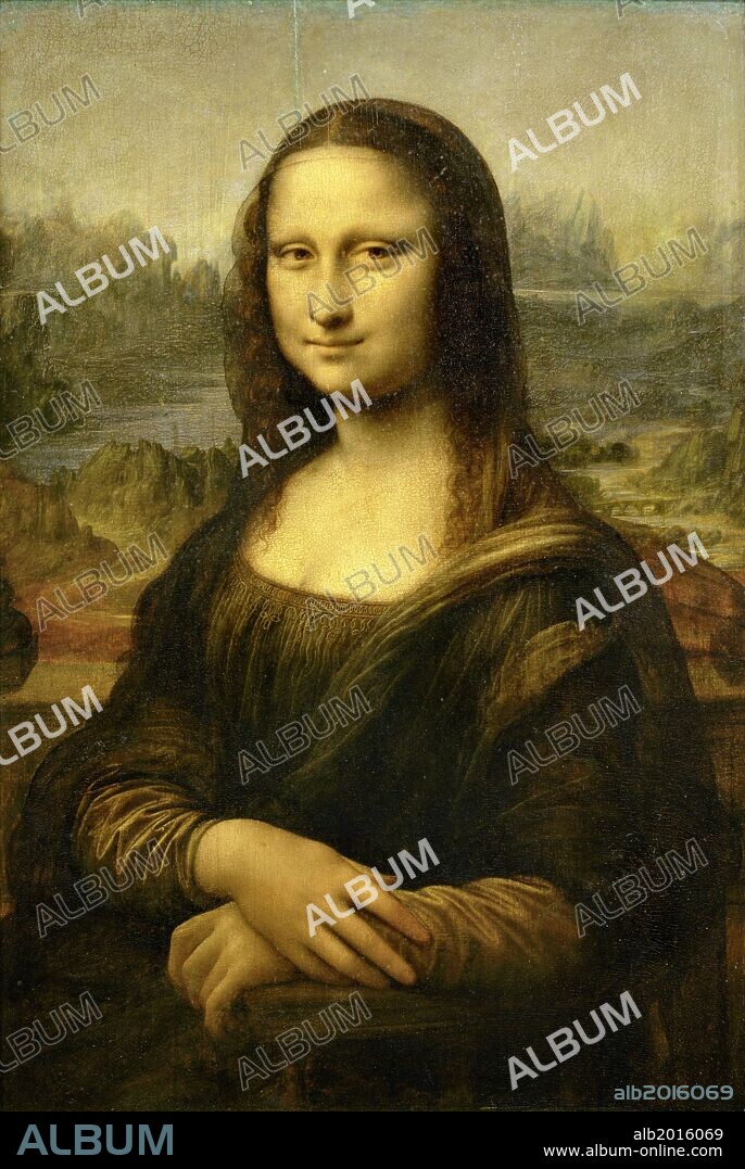 Leonardo da Vinci / 'Mona Lisa', 1503-1519, Oil on poplar, 77 × 53 cm.