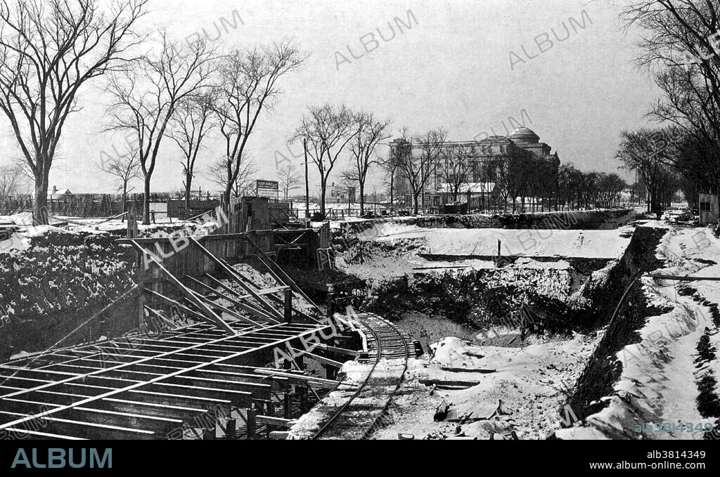 NYC Subway Construction, 1917 - Album alb3814349