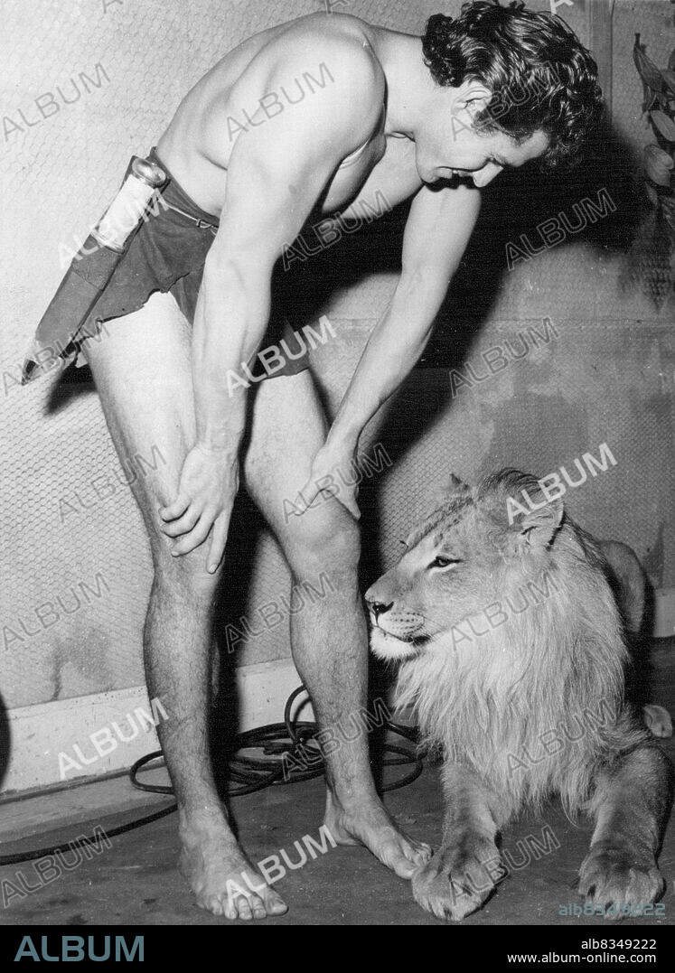 Gordon (Tarzan) Scott went along to the A.B.C. studios at Elstree the other  day to meet one of his starring partners in the film 