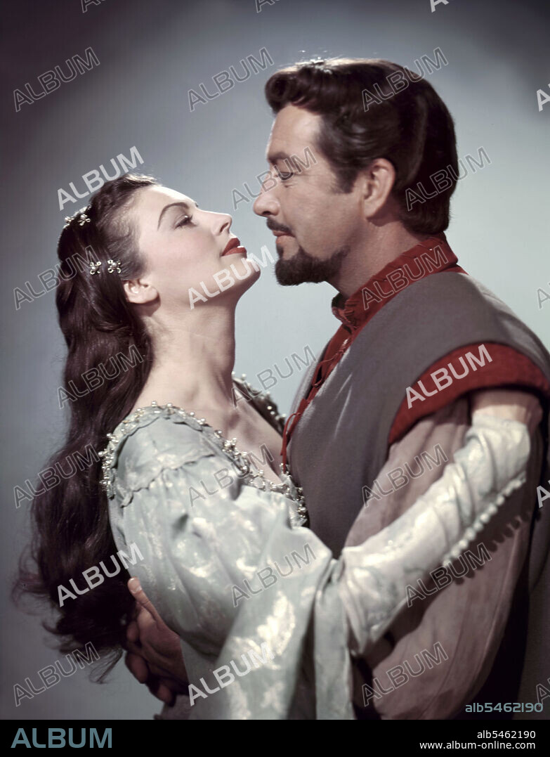 AVA GARDNER and ROBERT TAYLOR in KNIGHTS OF THE ROUND TABLE, 1953, directed  by RICHARD THORPE. Copyright M.G.M. - Album alb5462190