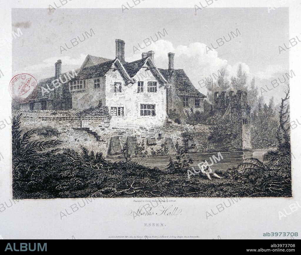 Marks Hall, Romford, Essex, 1805. Romford is now in the London borough of Havering.