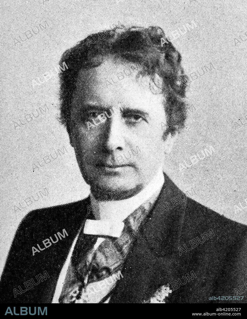 Friedrich Haase, 1827 - 1911, was a prominent German actor and theatre director, reproduction photo from the year 1895, digital improved.