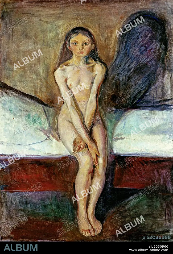 Edvard Munch  Puberty, 1894, Oil on canvas, 149 x 112 cm. - Album  alb2036966