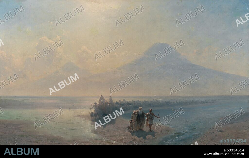 IVAN KONSTANTINOVICH AIVAZOVSKY. The Descent of Noah from Mount Ararat.