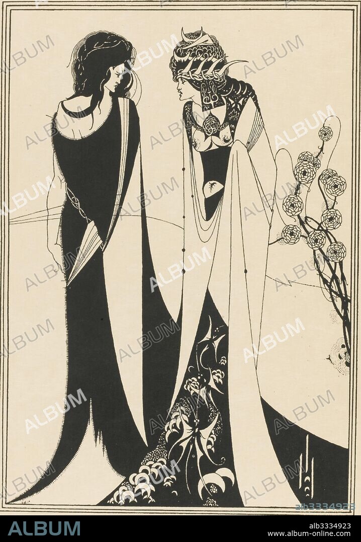AUBREY BEARDSLEY. Illustration for Salome by Oscar Wilde. - Album alb3334923