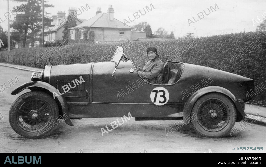 Amy Way seated in a racing car. Artist: Unknown - Album alb3975495