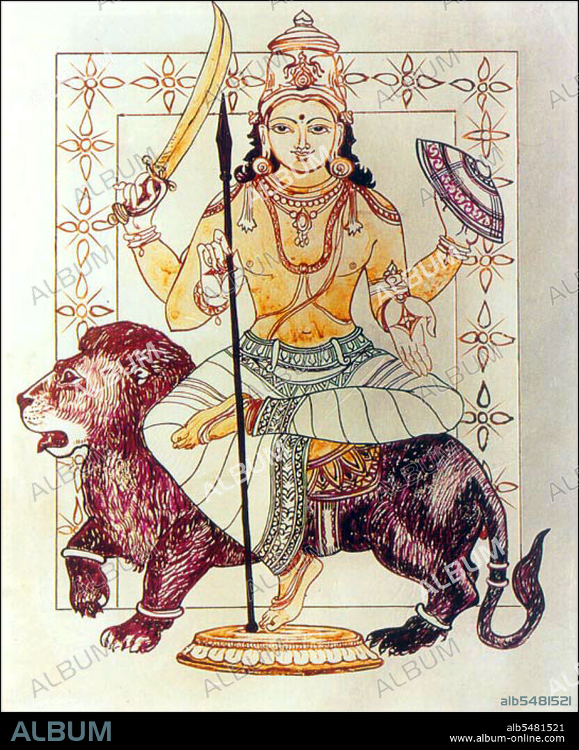 In Hindu mythology, Rahu is a snake that swallows the sun or the moon causing eclipses. He is depicted in art as a dragon with no body riding a chariot drawn by eight black horses. Rahu is one of the navagrahas (nine planets) in Vedic astrology. The Rahu kala (time of day under the influence of Rahu) is considered inauspicious. According to legend, during the Samudra manthan, the asura Rahu drank some of the divine nectar. But before the nectar could pass his throat, Mohini (the female avatar of Vishnu) cut off his head. The head, however, remained immortal. It is believed that this immortal head occasionally swallows the sun or the moon, causing eclipses. Then, the sun or moon passes through the opening at the neck, ending the eclipse. Astronomically (as per Hindu Astrology), Rahu and Ketu denote the two points of intersection of the paths of the Sun and the Moon as they move around the celestial sphere. Therefore, Rahu and Ketu are respectively called the north and the south lunar nodes. The fact that eclipses occur when Sun and Moon are at one of these points gives rise to the myth of the swallowing of the Sun. Rahu is a legendary master of deception who signifies cheaters, pleasure seekers, operators in foreign lands, drug dealers, poison dealers, insincere and immoral acts, etc. It is the significator of an irreligious person, an outcast, harsh speech, logical fallacy, falsehoods, uncleanliness, abdominal ulcers, bones, and transmigration. Rahu is instrumental in strengthening one's power and converting even an enemy into a friend. In Buddhism Rahu is one of the krodhadevatas (terror-inspiring gods).