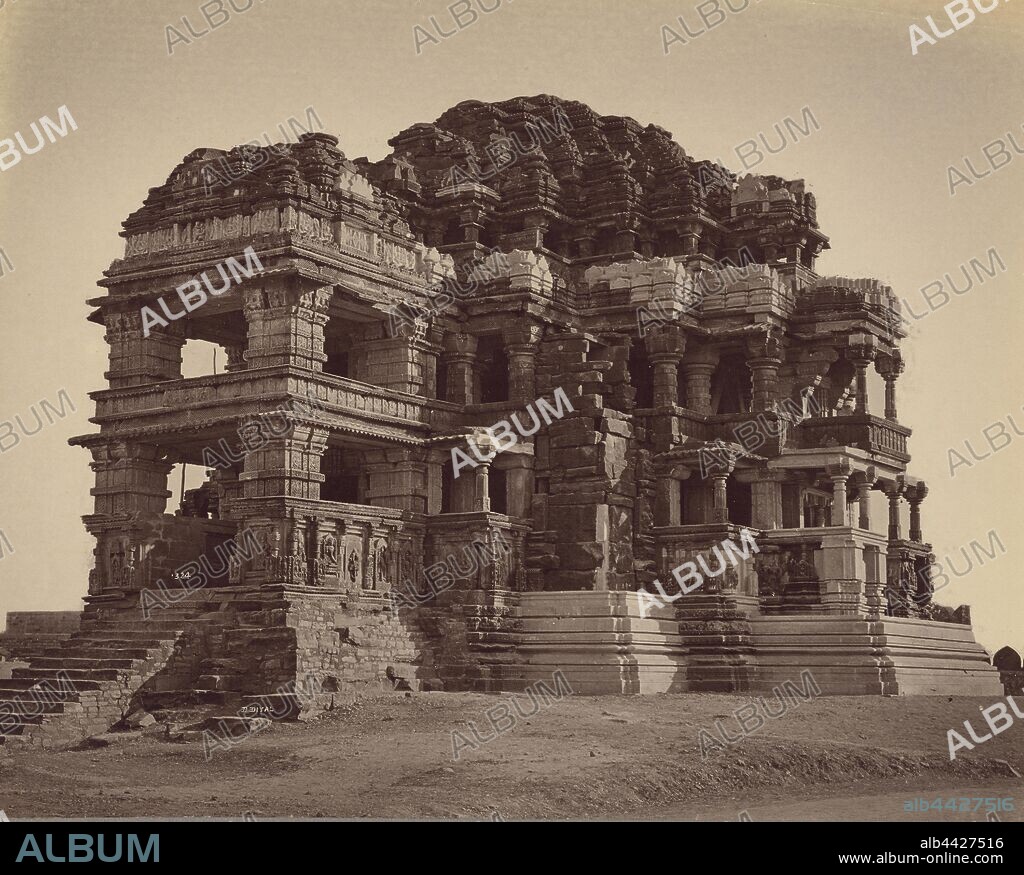 The Great Sas-Bahu Temple, Gwalior, Lala Deen Dayal (Indian, 1844 - 1905), Gwalior, Madhya Pradesh, India, 1882, Albumen silver print, 19.5 × 26.7 cm (7 11/16 × 10 1/2 in.).