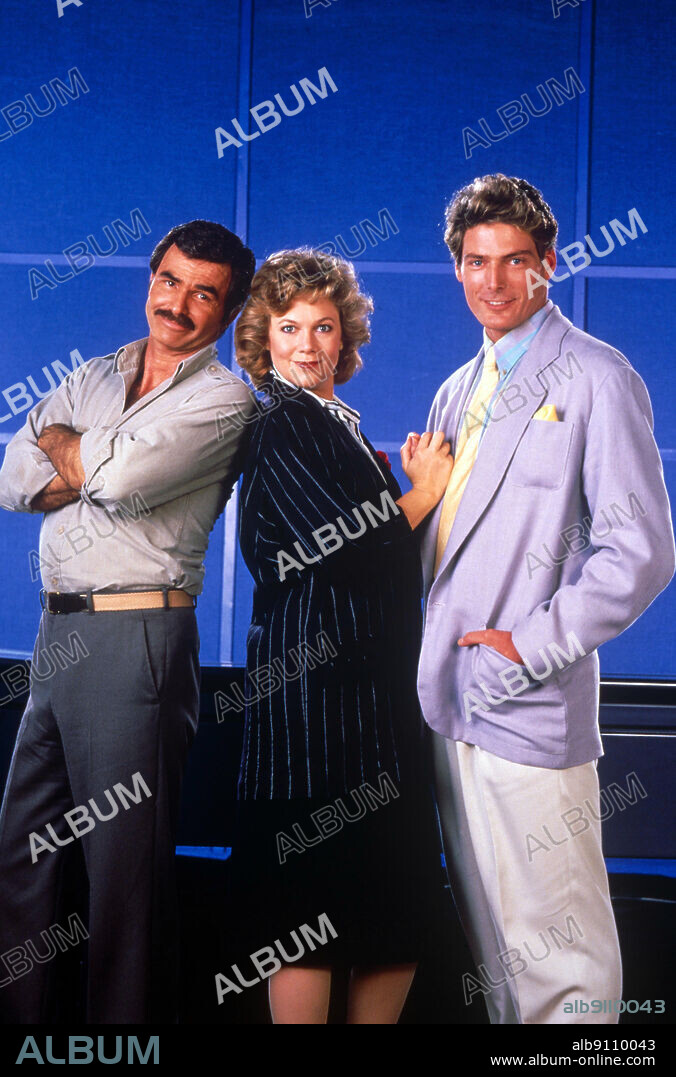 BURT REYNOLDS, CHRISTOPHER REEVE and KATHLEEN TURNER in SWITCHING CHANNELS, 1988, directed by TED KOTCHEFF. Copyright TRISTAR PICTURES.