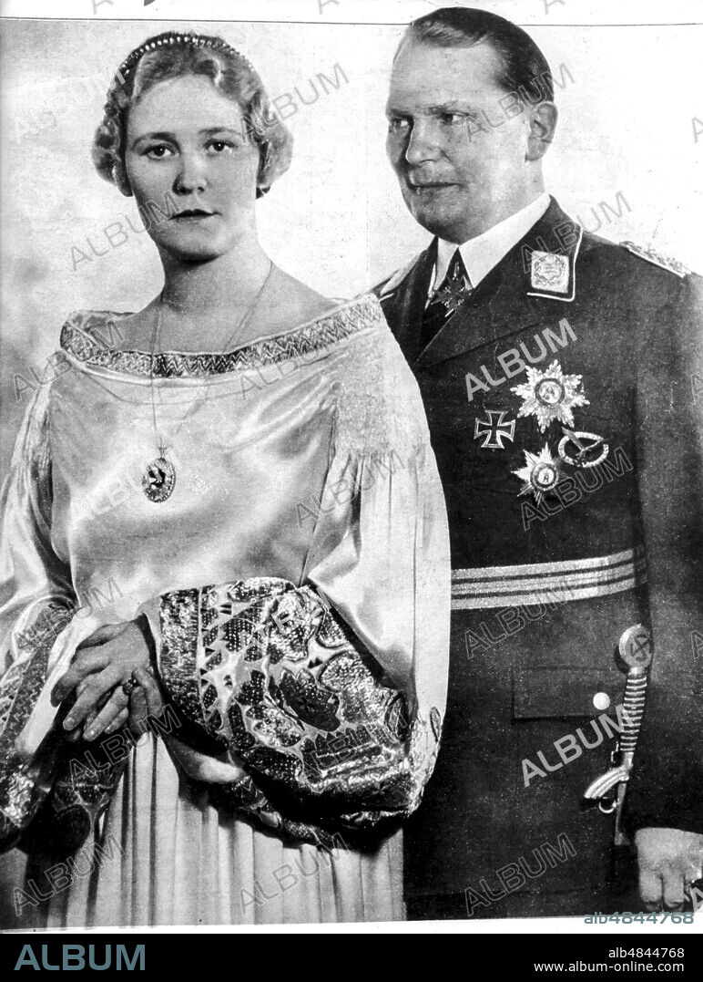 Hermann Goering with his wife Emmy Sonnemann, 1930s.