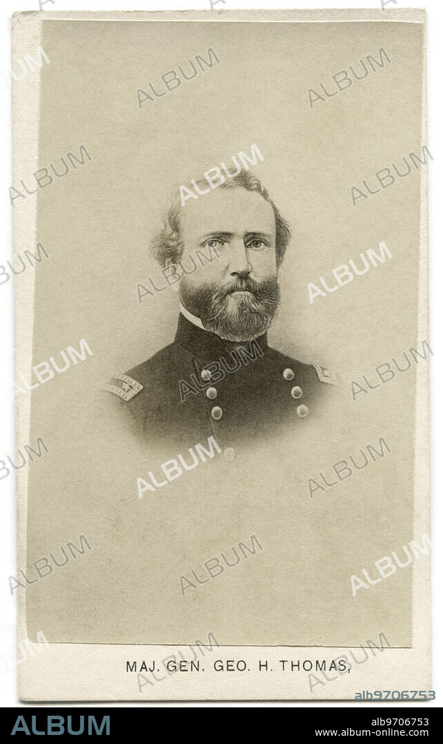 George Henry Thomas (1816/70), U.S. Army Officer and Union General during American Civil War, Portrait, 1860's.