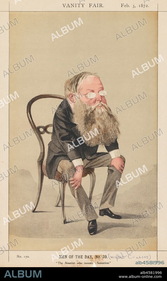 大特価お得Vanity Fair/MEN OF THE DAY No.244/「William Schwenck Gilbert」/1881年 インテリア 人物画