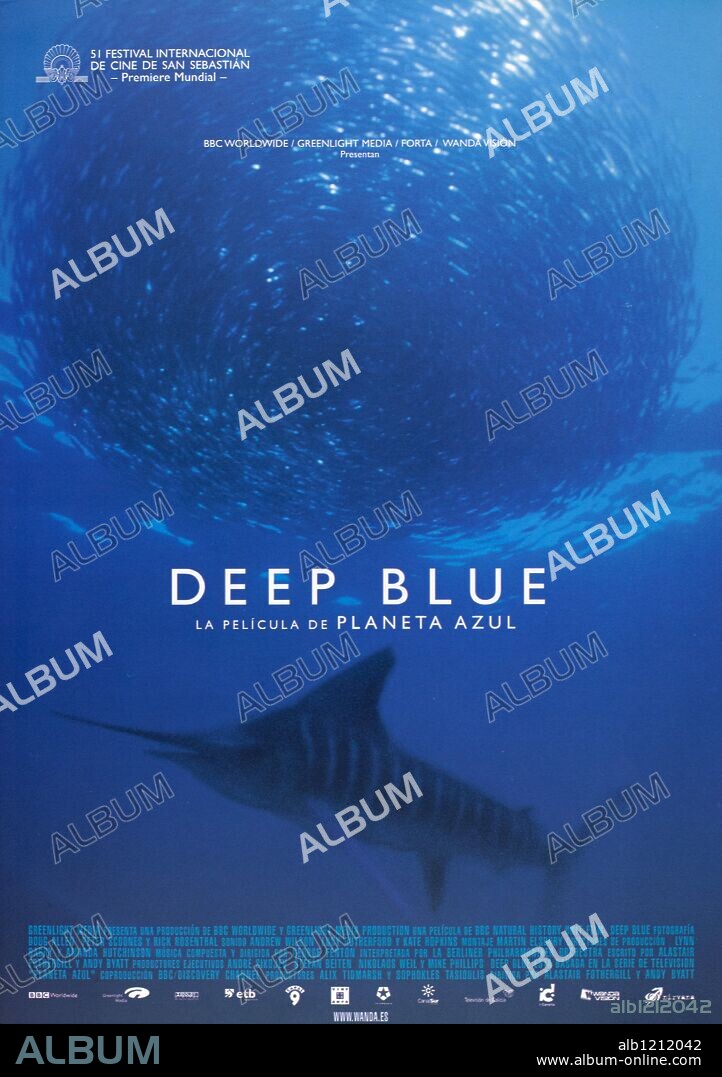 Poster of DEEP BLUE, 2003, directed by ALASTAIR FOTHERGILL and ANDY BYATT. Copyright BBC.