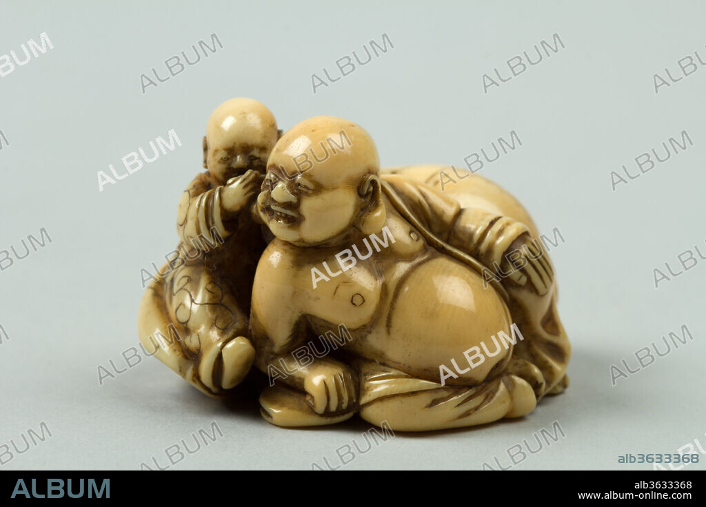 Netsuke. Culture: Japan. Dimensions: H. 1 1/8 in. (2.9 cm); W. 1 3/4 in. (4.4 cm); D. 1 1/2 in. (3.8 cm). Date: 19th century.