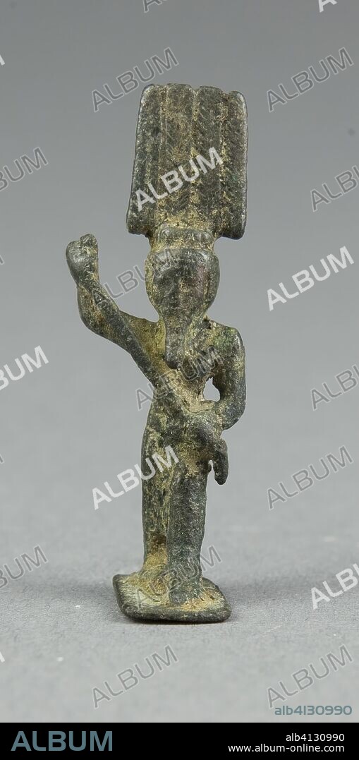 ANCIENT EGYPTIAN. Amulet of the God Osiris. Egyptian. Date: 1070 BC-656 BC. Dimensions: 4 × 1.27 × 1 cm (1 9/16 × 1/2 × 3/8 in.). Bronze. Origin: Egypt.