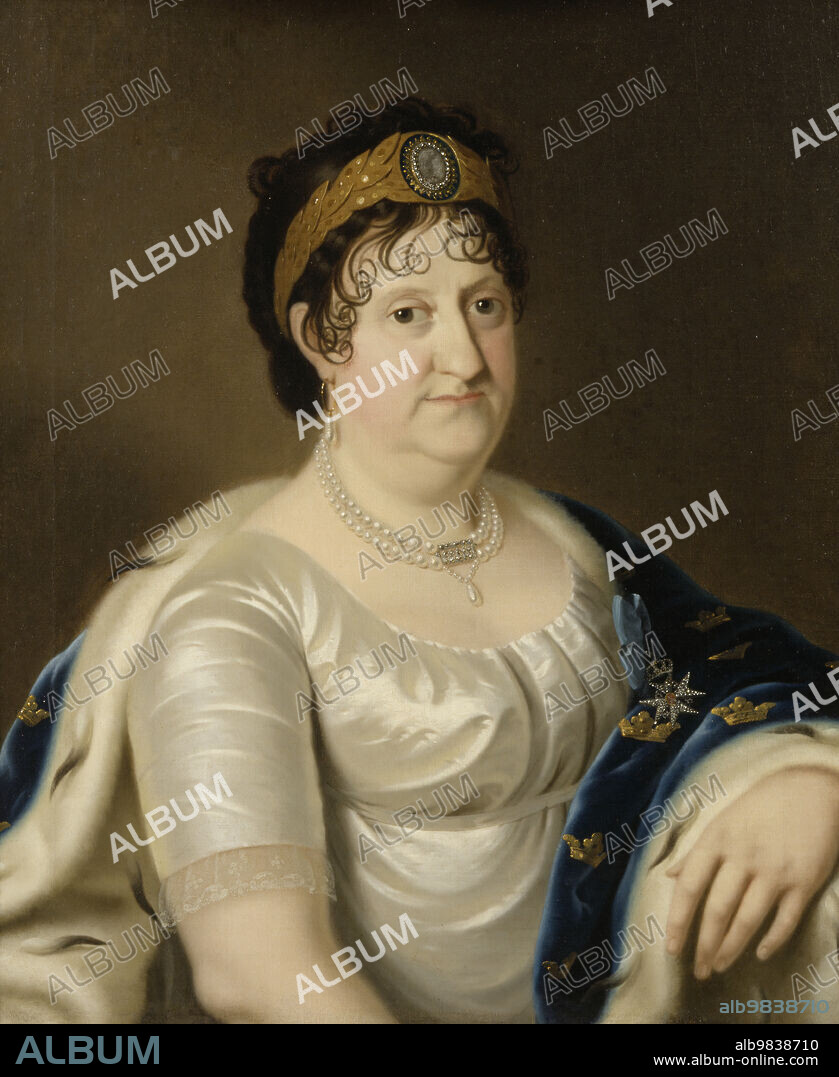 ANON. Sofia Albertina, 1753-1829, Princess of Sweden, c1790. Creator: Anon.  - Album alb9838710